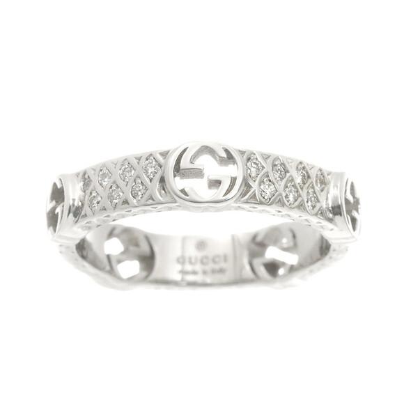 GUCCI White Gold Diamond Ring - Picture 2 of 9